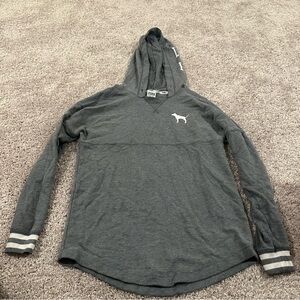 Victoria Secret PINK Grey Hooded Sweatshirt